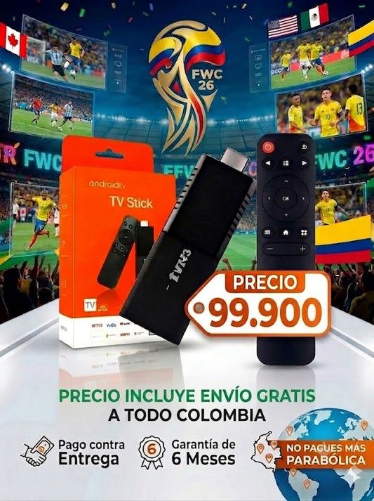 TV Stick! Disfruta el Mundial y TV ilimitada con este truco para tu TV vieja $99.900 🚀