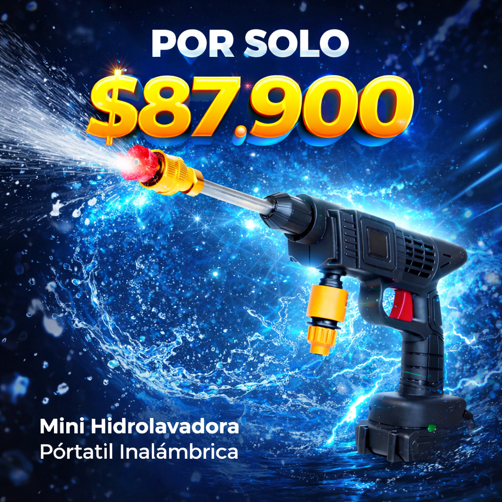 Limpieza extrema en segundos con la hidrolavadora portatil