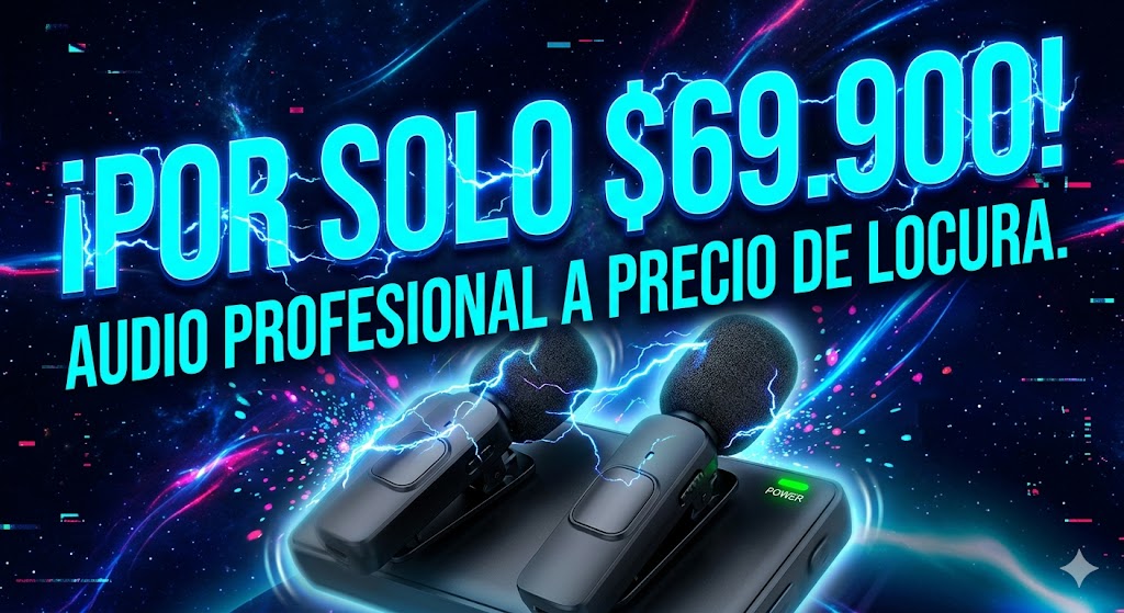 Micrófono Inalámbrico Profesional Dúo F-Series | Oferta Limitada $69.900 🔥