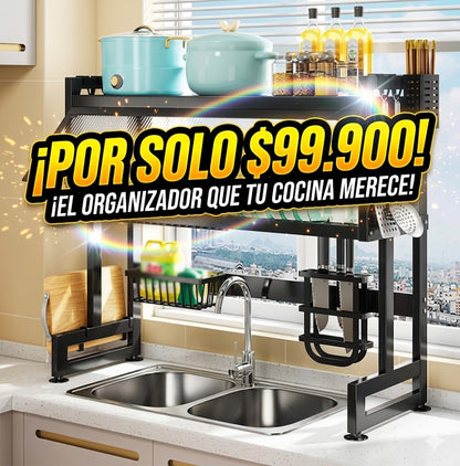 Organizador de Platos con Gabinete - Escurridor de cocina